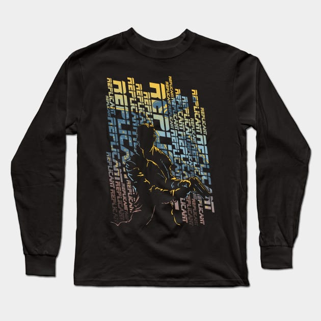 Replicant City (sunrise) Long Sleeve T-Shirt by djkopet